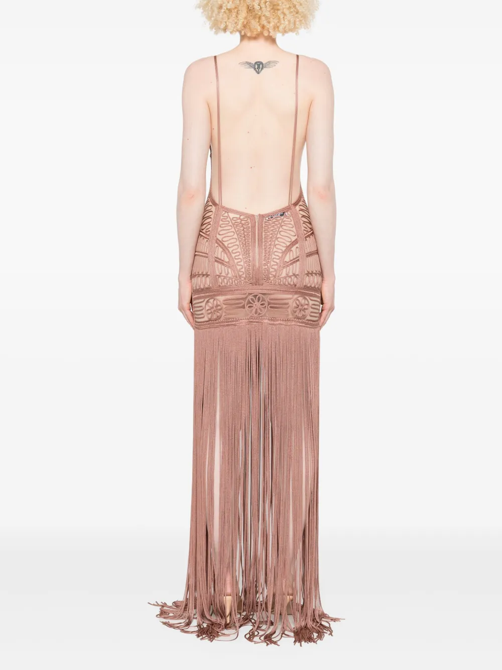 The Attico Jurk met V-hals Roze