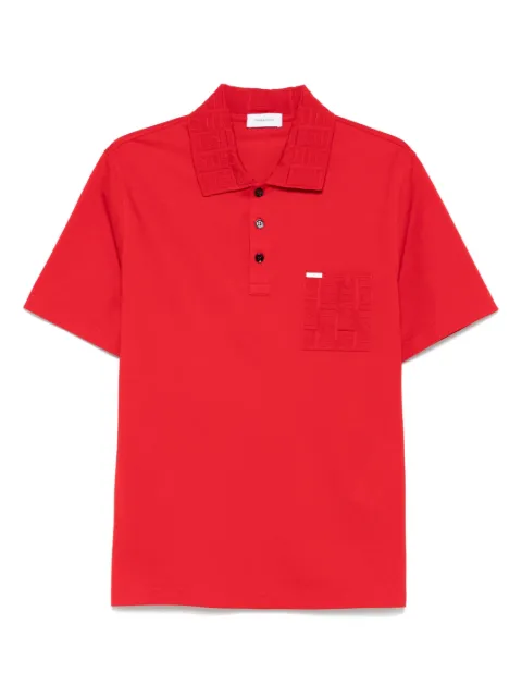 Ferragamo jacquard-detailing polo shirt