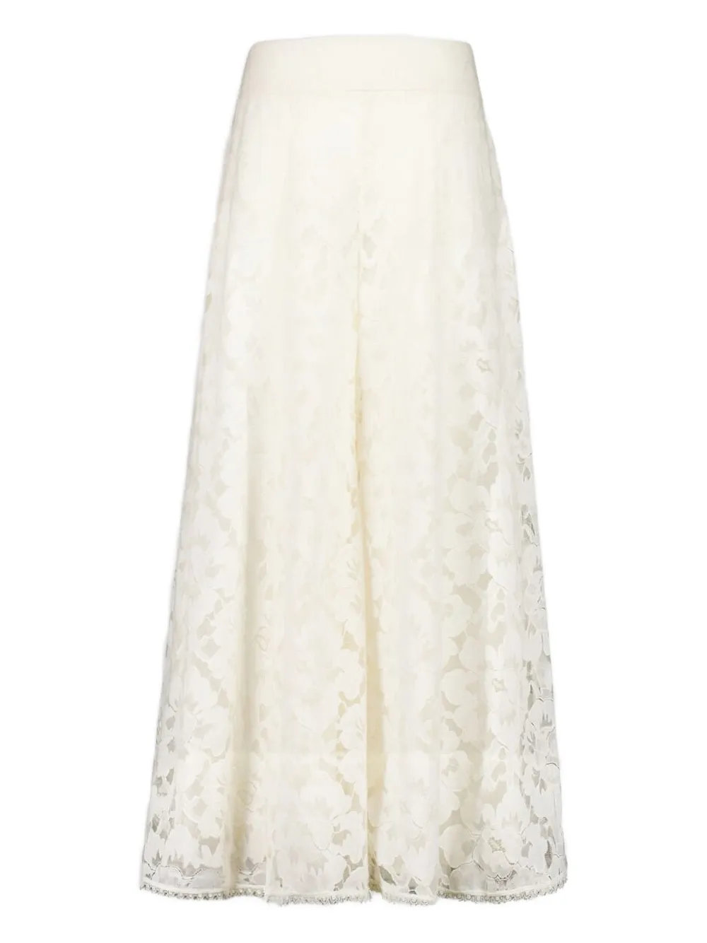 ZIMMERMANN Broek met culotte van kant Wit
