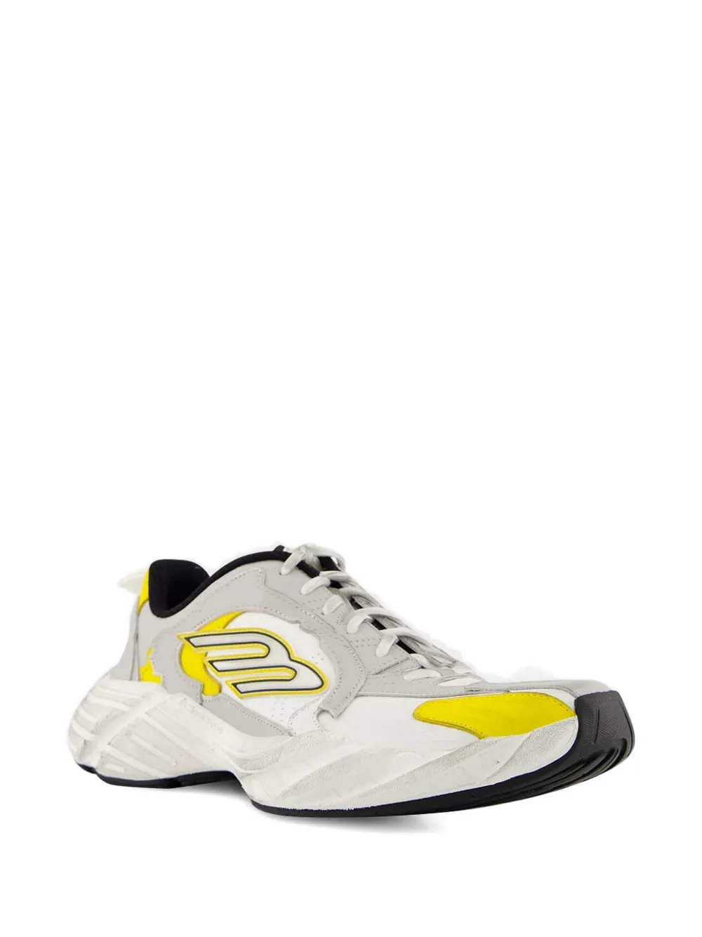 Balenciaga Monday leather logo sneakers Grey