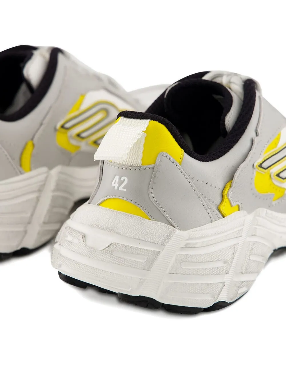 Balenciaga Monday leather logo sneakers Grey