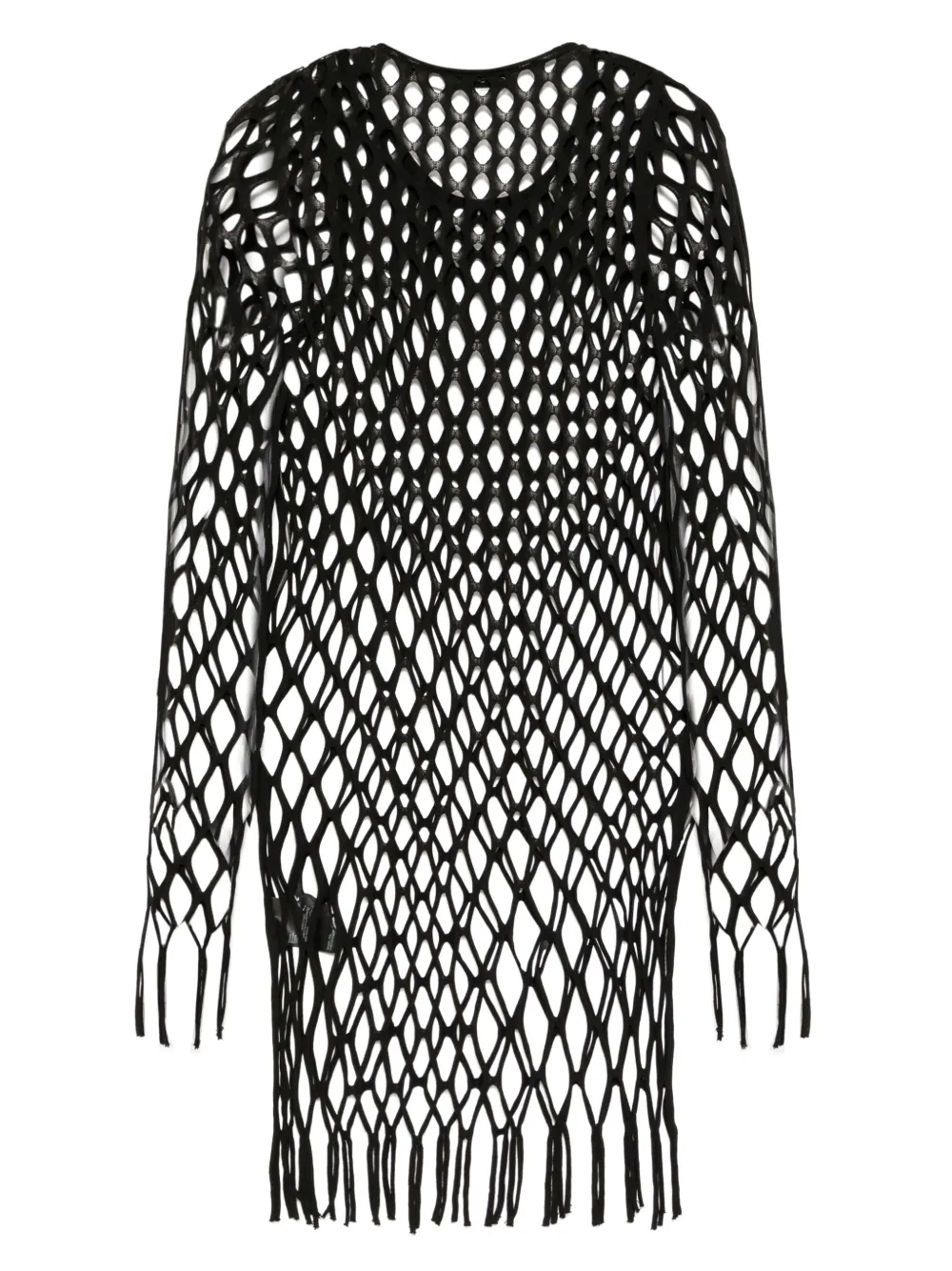 Christopher Esber Gebreide mesh mini-jurk - Zwart
