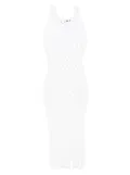 Christopher Esber knitted mesh tank dress - White