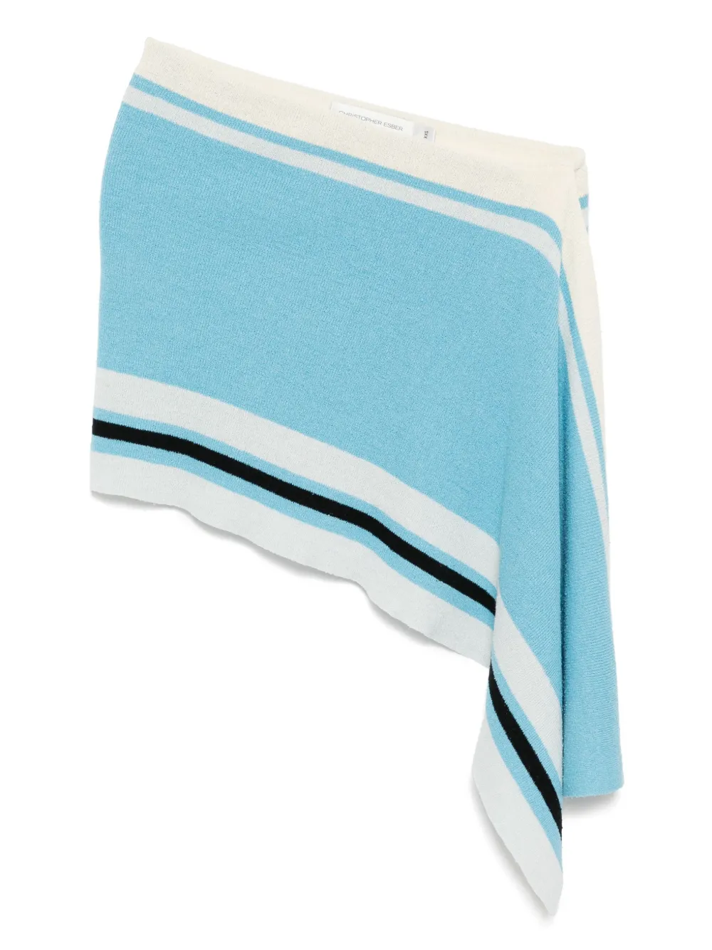Christopher Esber Straccio knitted skirt - Blue