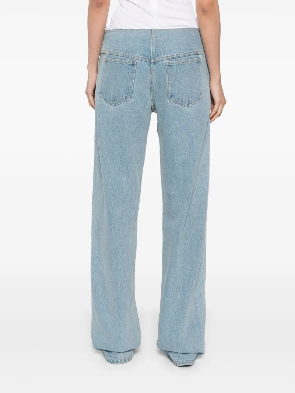 Christopher Esber Denim jeans met strepen Blauw