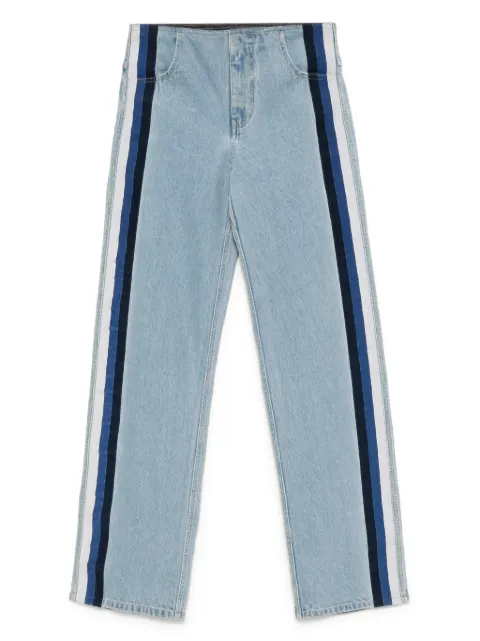 Christopher Esber streaked denim jeans