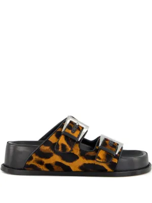 Dolce & Gabbana レオパード サンダル | ブラウン | FARFETCH JP
