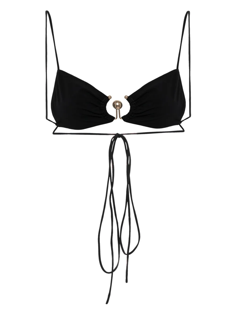 Christopher Esber ruched orbit triangle bikini top | Bikinis | Image 2