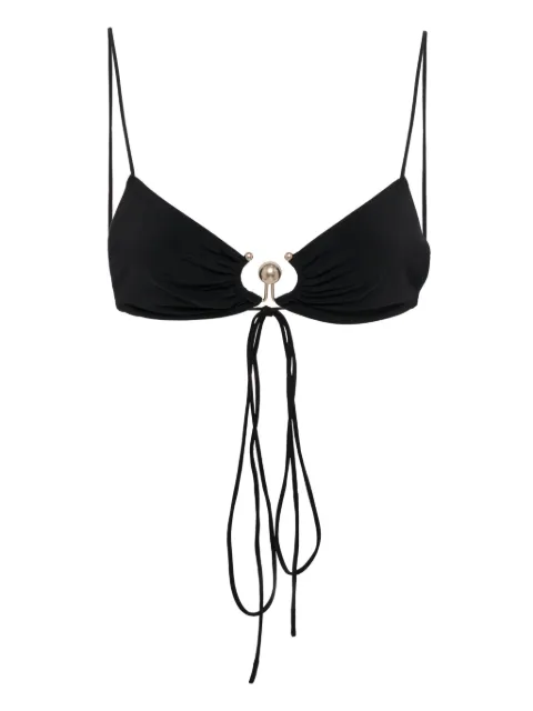 Christopher Esber ruched orbit triangle bikini top
