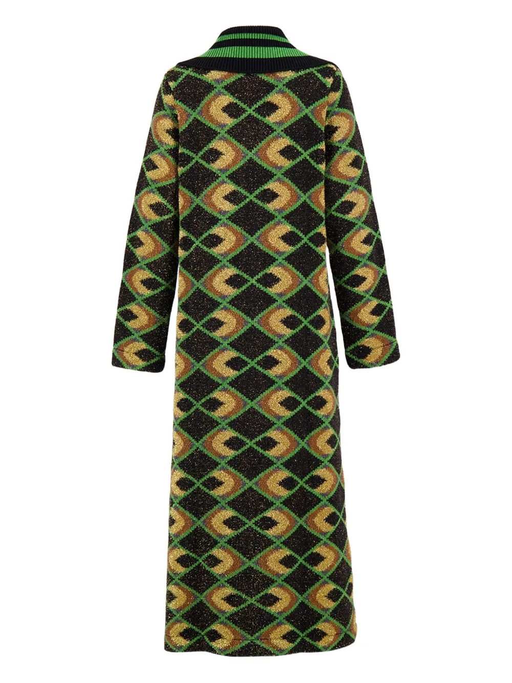 La DoubleJ geometric-pattern coat | Single Breasted Coats | Image 2