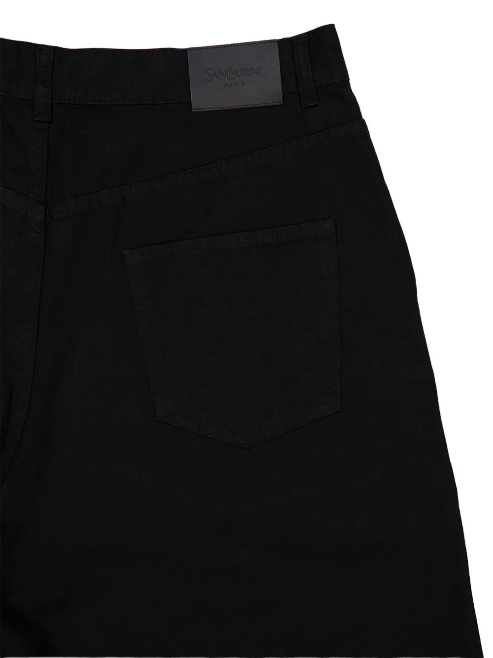 Saint Laurent Denim bermuda shorts Zwart