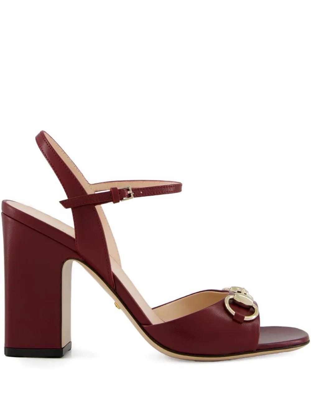 Gucci 95 mm Horsebit sandalen Rood