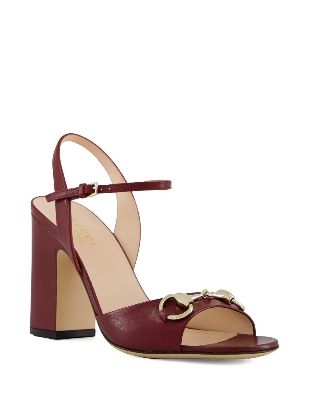 Gucci 95 mm Horsebit sandalen Rood