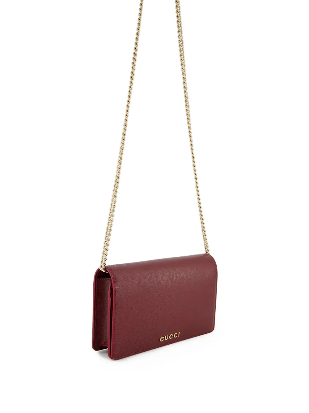 Gucci Ancora portemonnee met ketting Rood