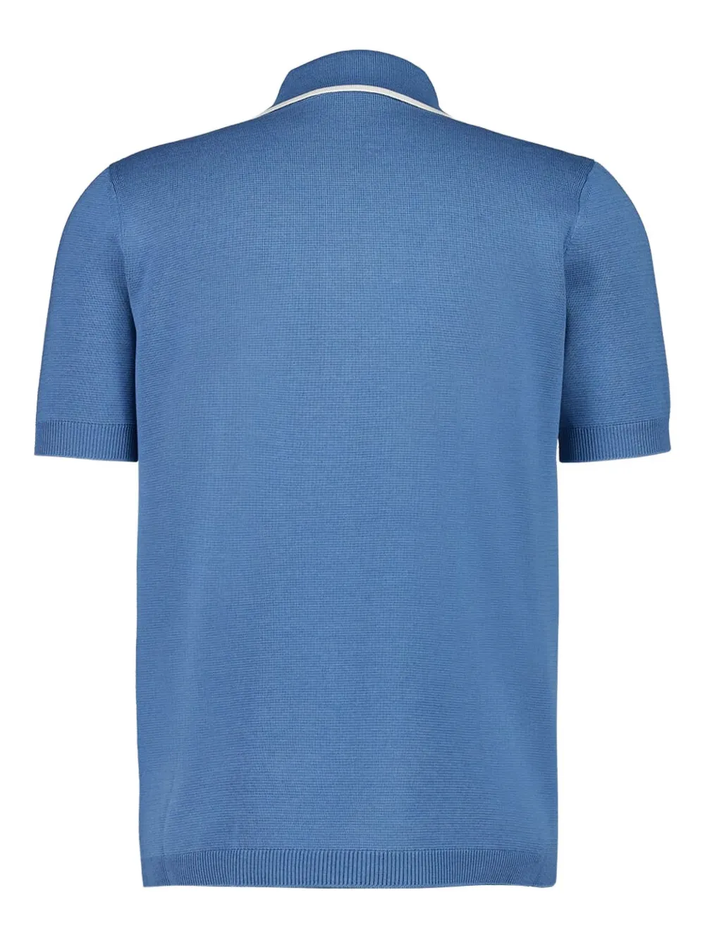 Gucci Poloshirt met logo-intarsia - Blauw