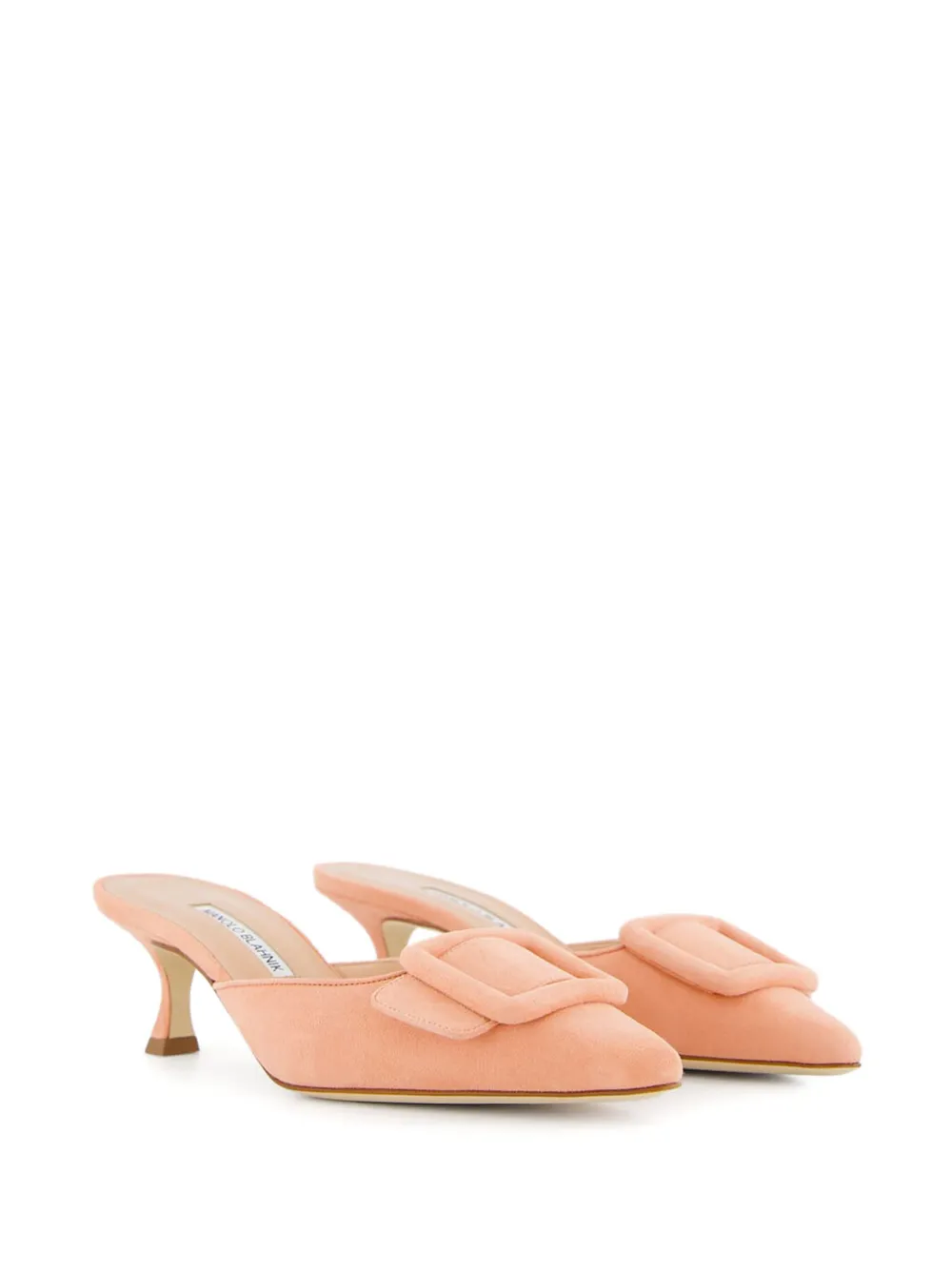 Manolo Blahnik Maysale muiltjes met puntige neus en gesp 0140