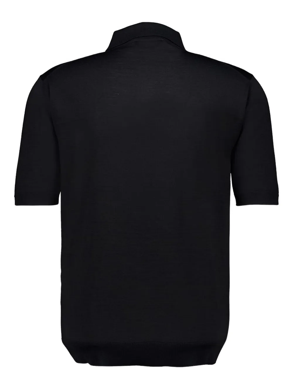 Gucci Wollen intarsia poloshirt Zwart