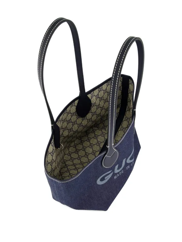 Gucci Small Totissima Tote Bag | Blue | FARFETCH