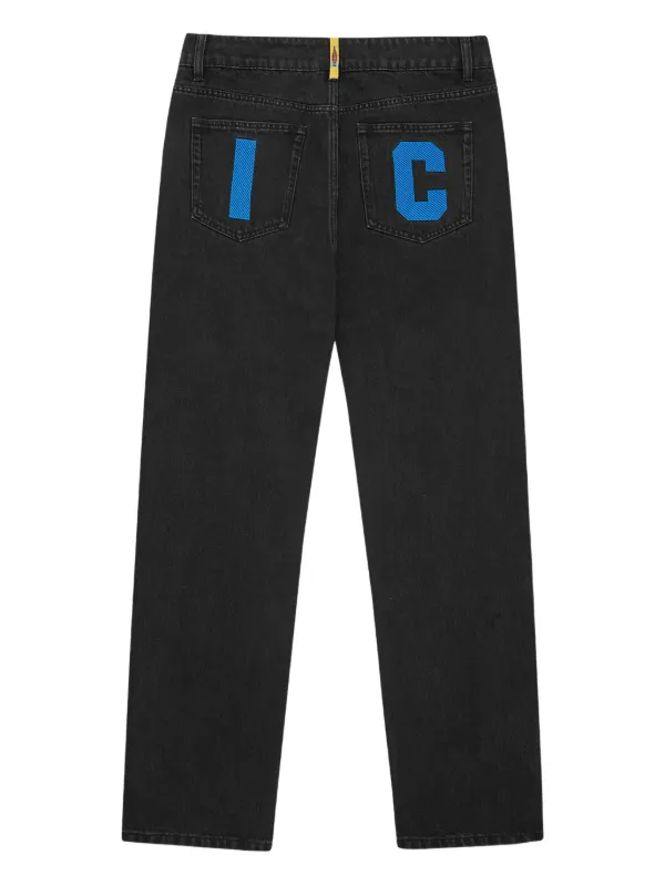 ICECREAM Calça Jeans Running Dog | Preto | FARFETCH BR