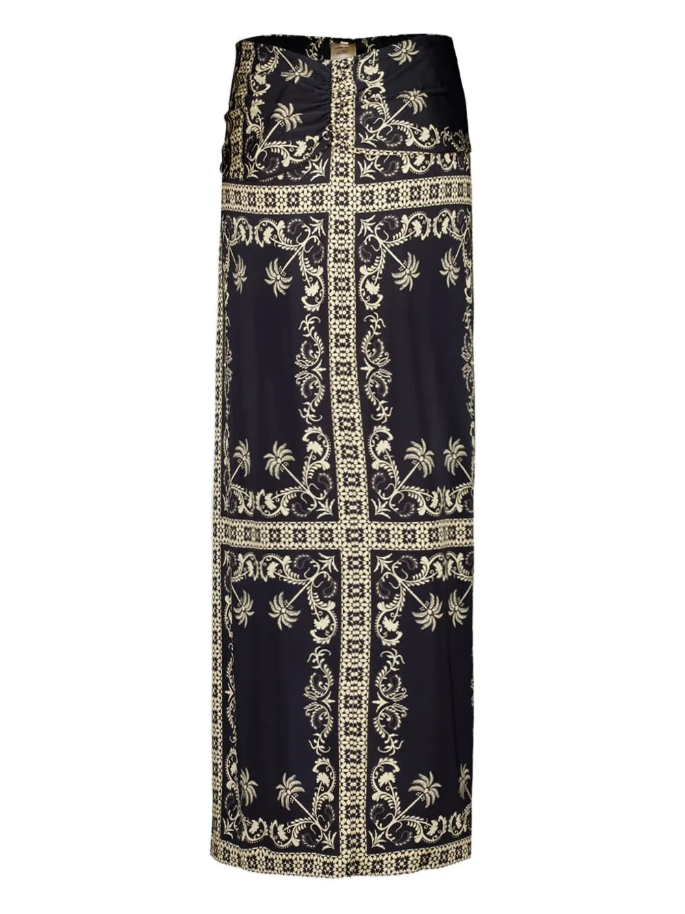Johanna Ortiz Dream Tiles midi skirt - Zwart