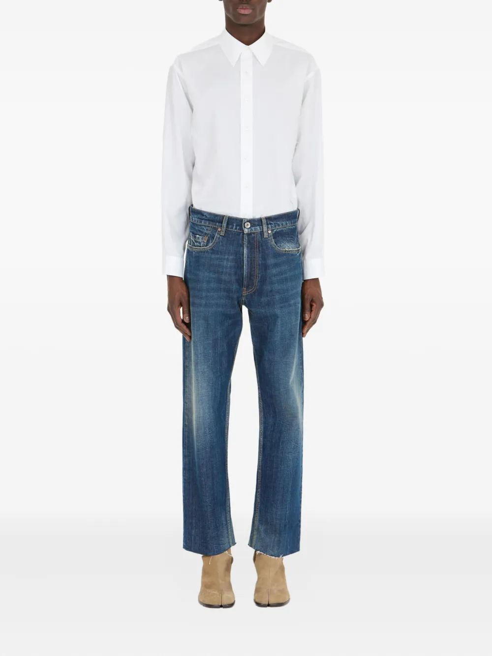 Maison Margiela Straight jeans - Bruin