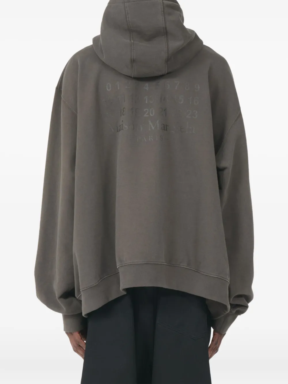 Maison Margiela Jack met capuchon en Numbers-patroon Grijs