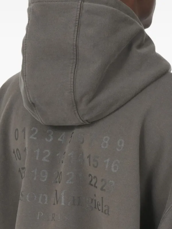 ジャケット・アウター Maison Margiela Hooded Jacket 46 Maison Margiela Numbers-motif Hooded Jacket | Brown | FARFETCH CH