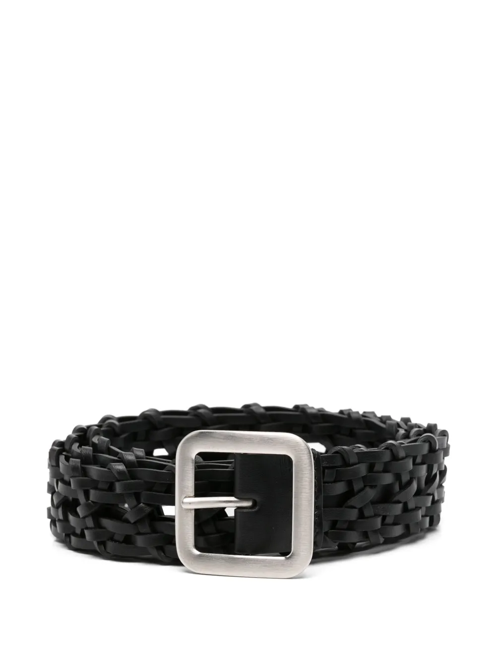 braided leather belt