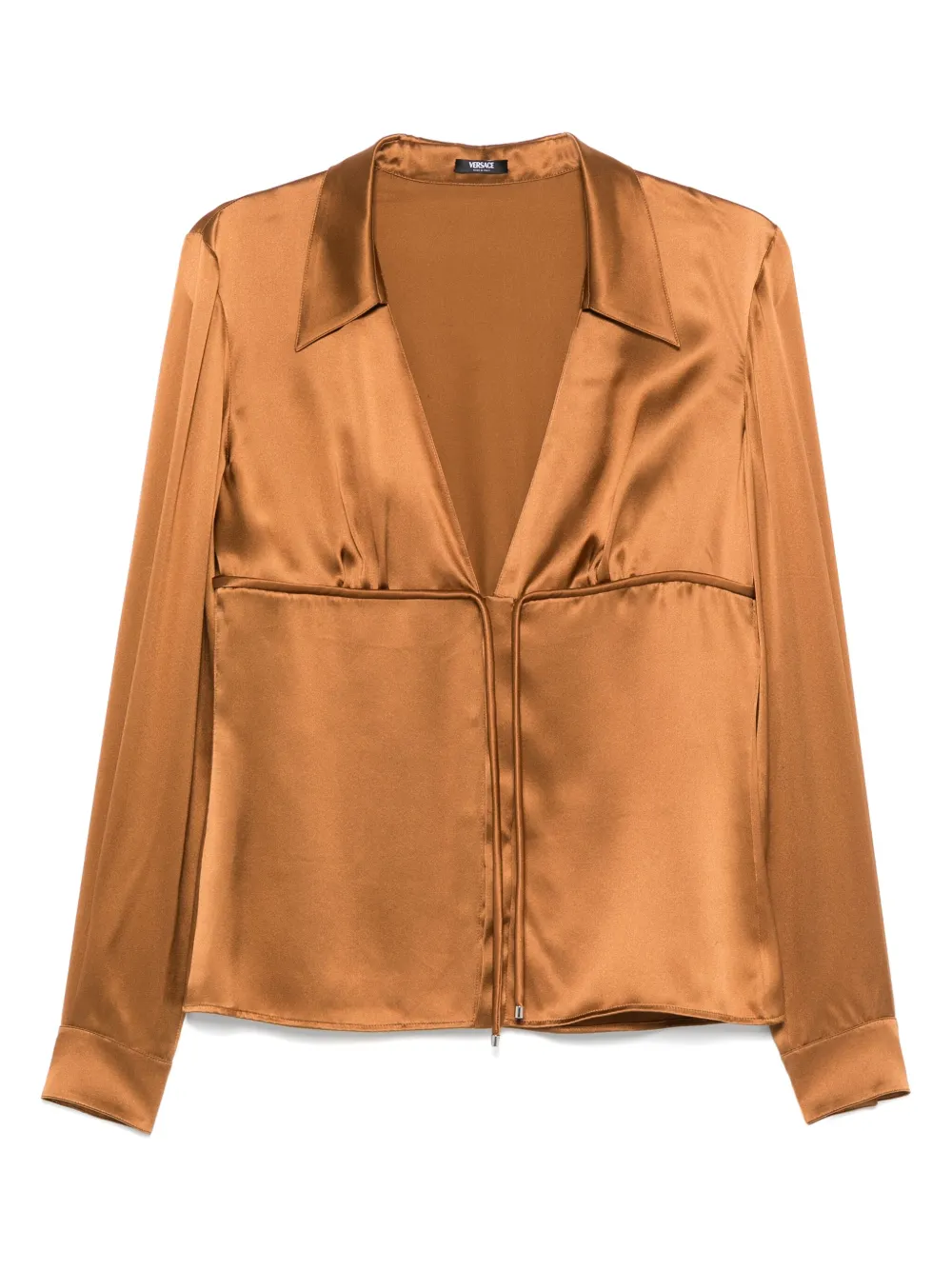 Versace tie-front blouse Bruin
