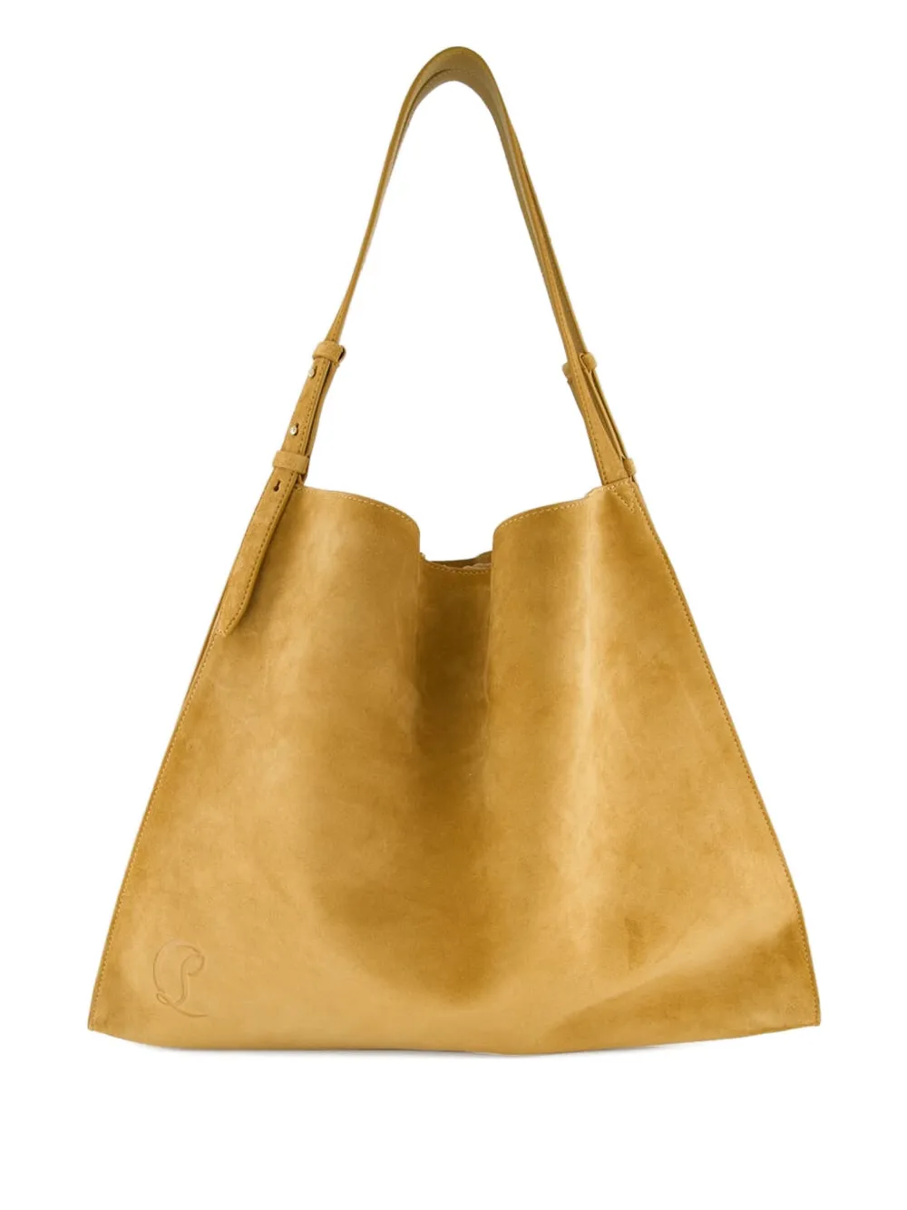 Christian Louboutin Baggy suede shoulder bag | Yellow | Image 1
