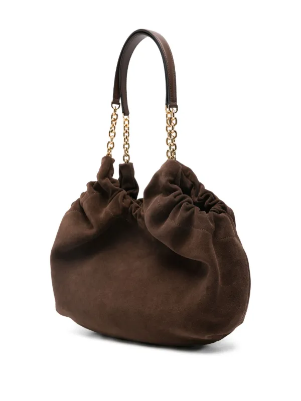 ティアミーミ DeMellier Midi Miami Suede Shoulder Bag | Brown | FARFETCH