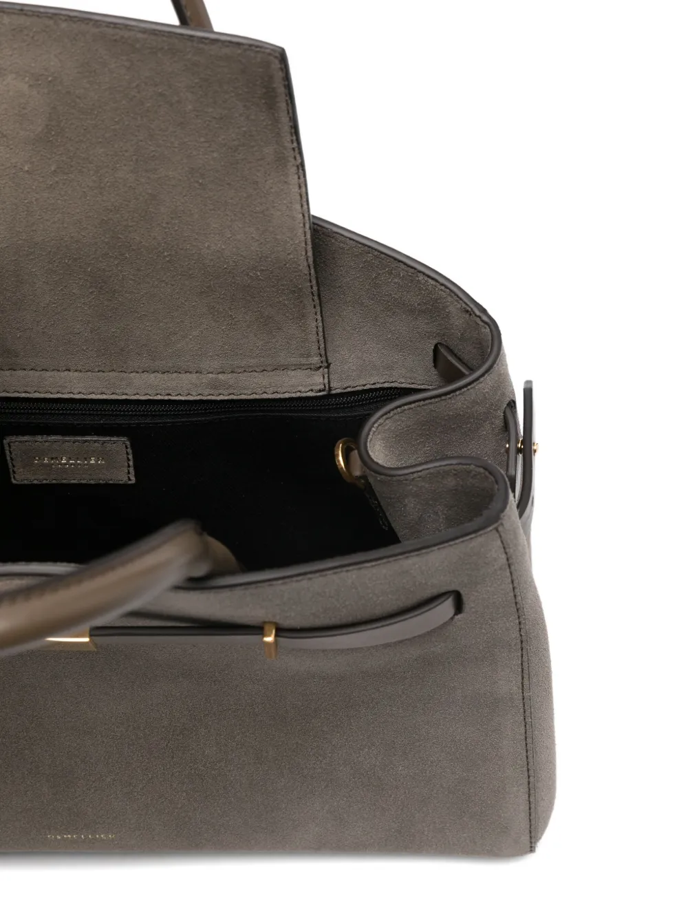 Demellier The Hudson Leather Top-handle Bag In Green