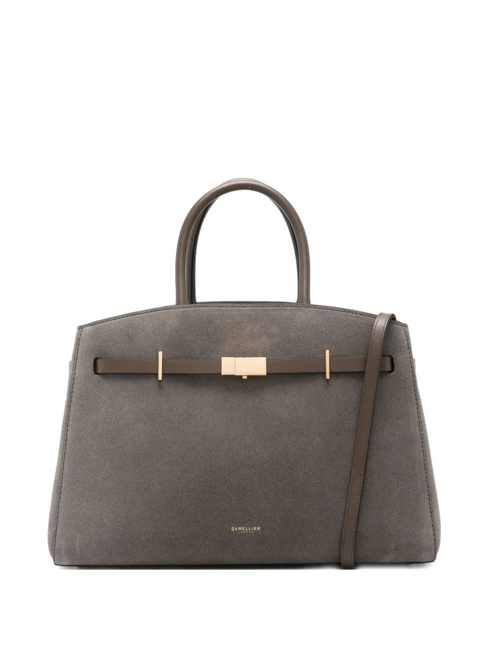 DeMellier Midi Hudson suede bag - Verde