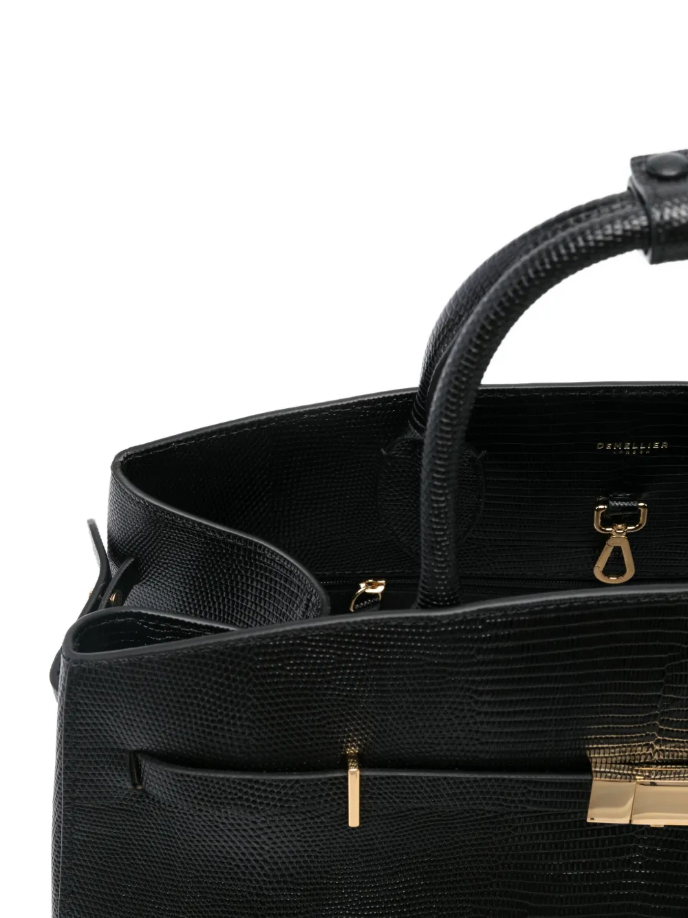 Demellier Tote Bag Hudson Aus Leder In Black