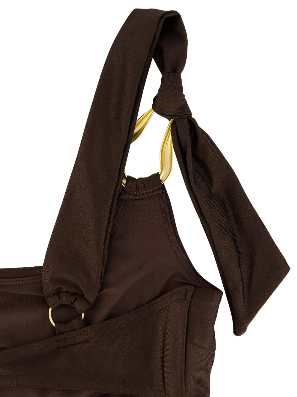ZIMMERMANN Ascension asymmetrische bikinitop Bruin