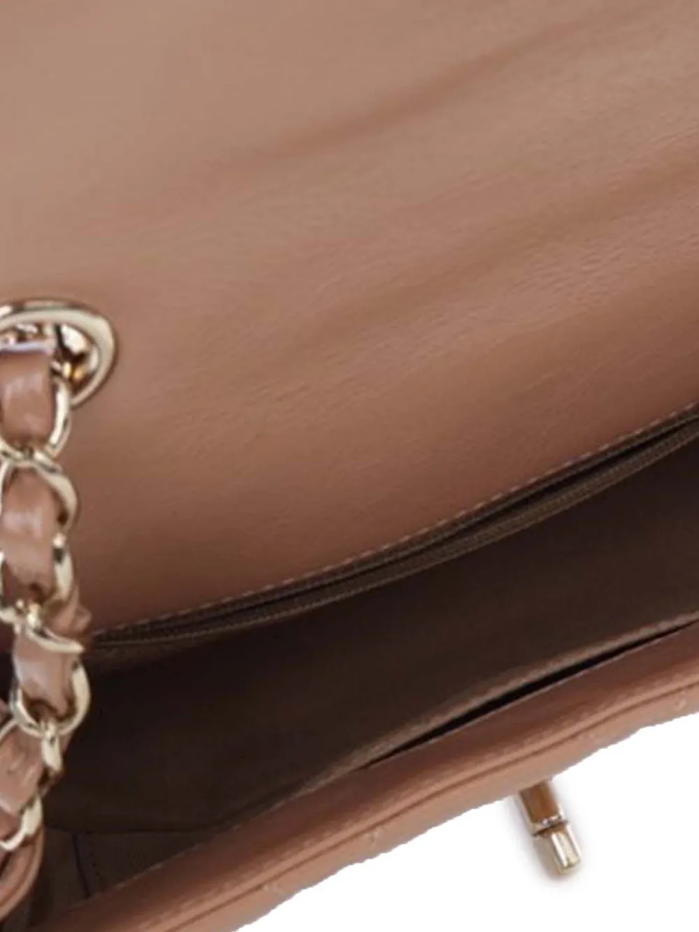 Pre-owned Chanel 2019 Mini Shiny Calfskin Hold The Line Flap Crossbody Bag