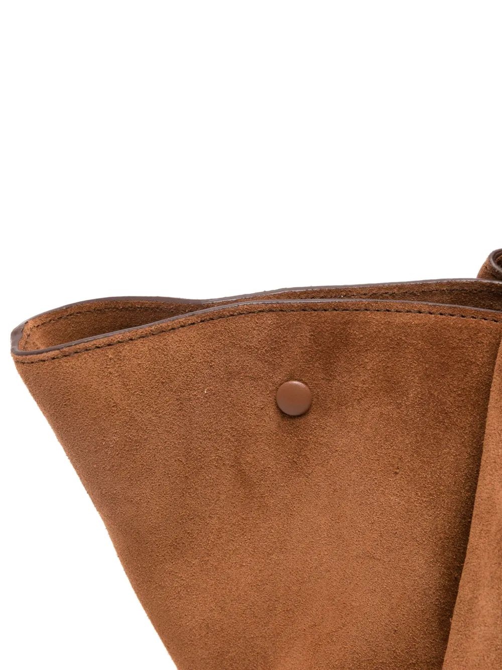 Demellier Midi New York Suede Tote Bag In Brown