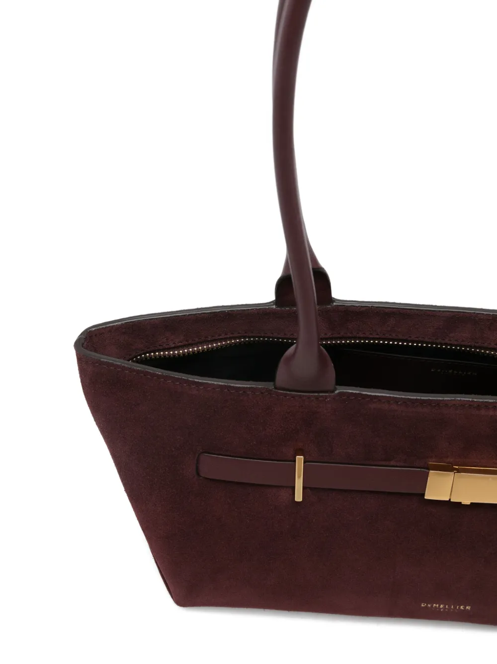 Demellier New York Suede Shoulder Bag In Red