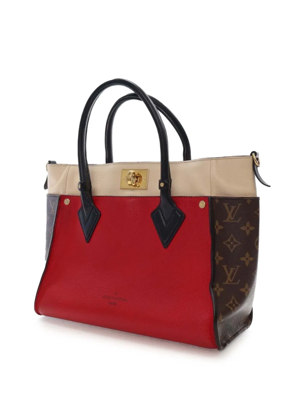 Pre-owned Louis Vuitton 2019 Monogram On My Side Mm Satchel