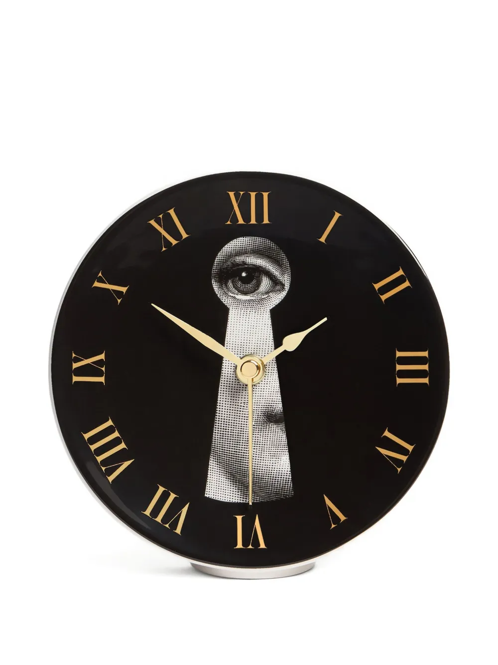 Fornasetti Graphic Eye-motif Clock In Black