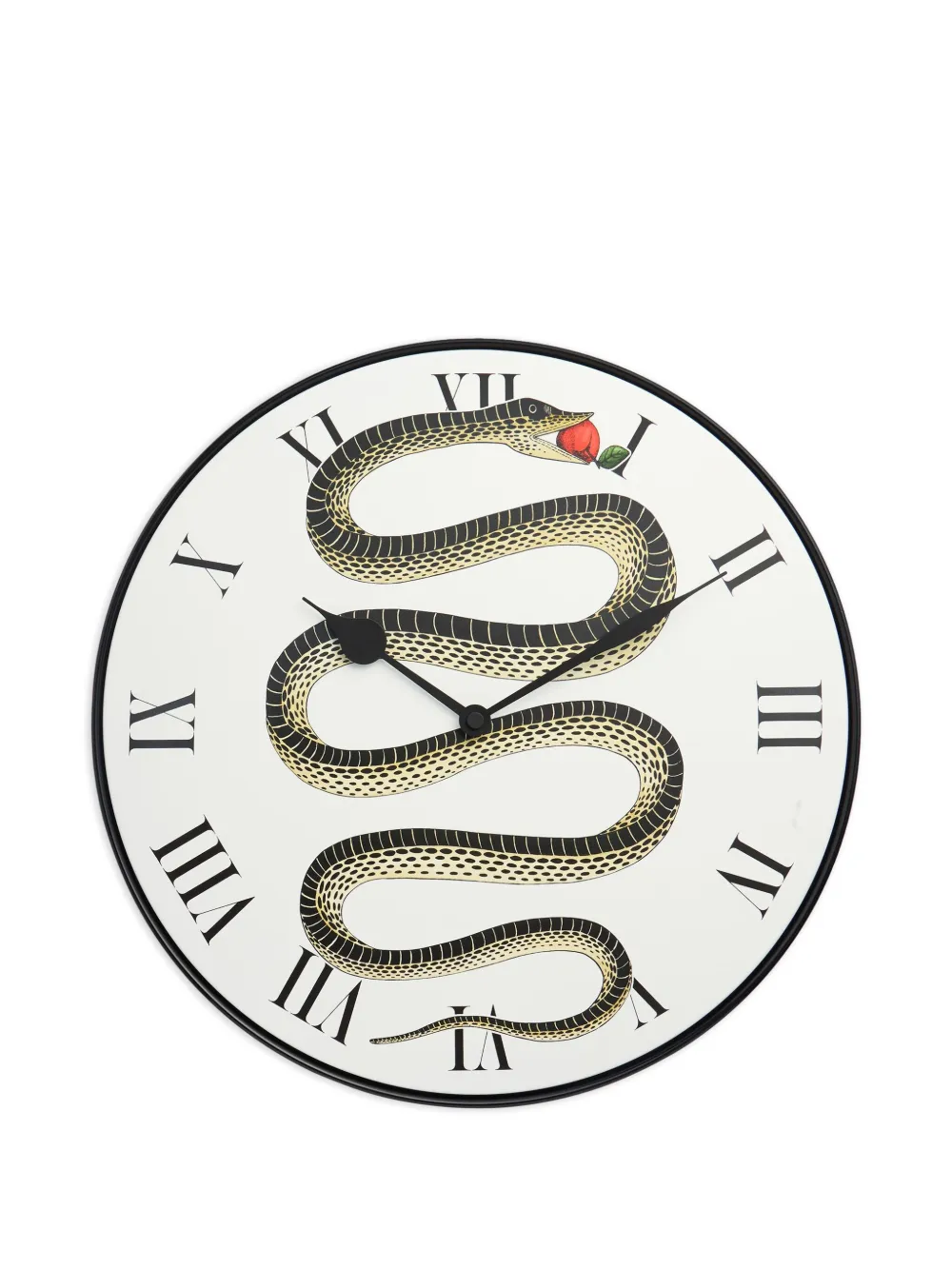Fornasetti snake-motif wall clock | White | Image 1