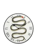 Fornasetti snake-motif wall clock - White