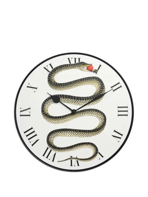 Fornasetti snake-motif wall clock