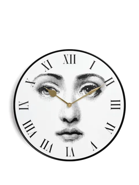 Fornasetti facial illustration wall clock