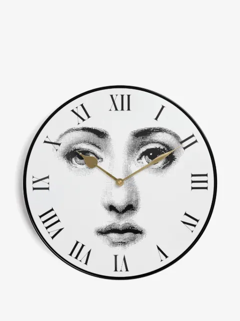 Fornasetti настенные часы с принтом