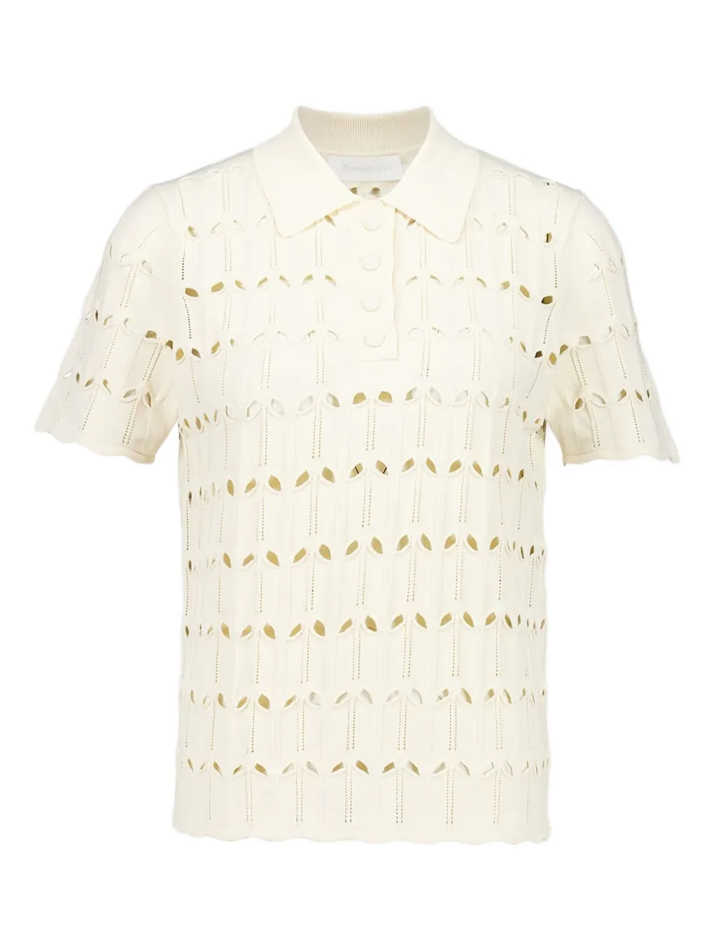 ZIMMERMANN Rhiannon poloshirt Beige