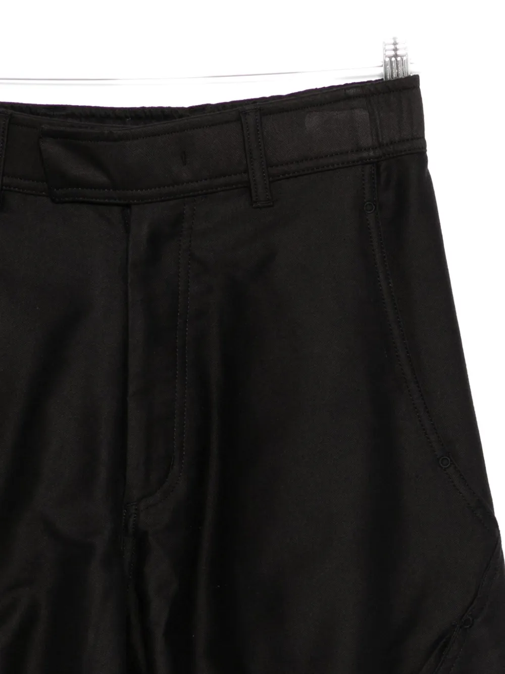 Goldwin 0 Helicoid Cotton Trousers In Black