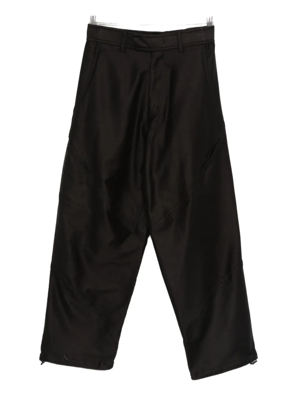 Goldwin 0 Helicoid cotton trousers - ブラック Goldwin 0 Helicoid cotton trousers - ブラック