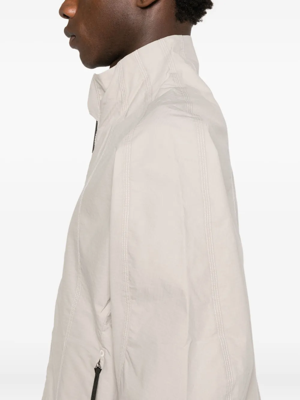 Goldwin 0 Seed Ripstop-texture Jacket In Neutral