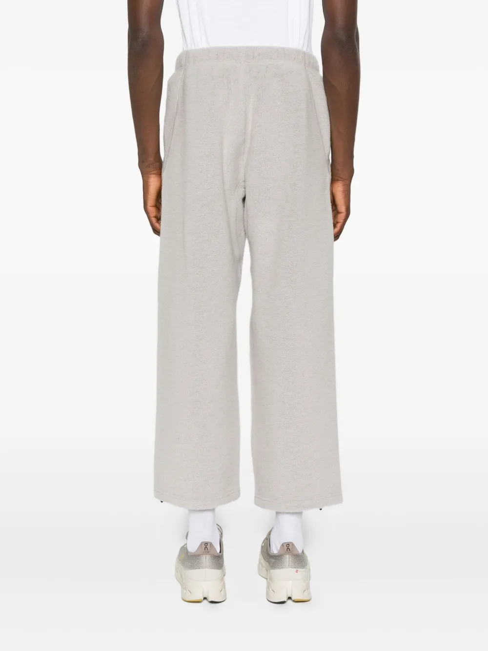 Goldwin 0 Fleece-texture Track Pants In Gray